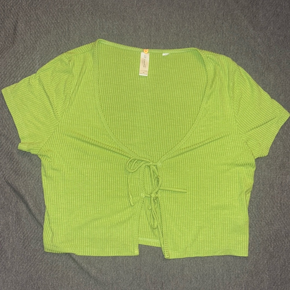 green pacsun crop top